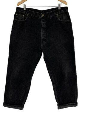 Vintage Hunt Club Jeans Black Straight‎ Leg Denim Men’s 37x26